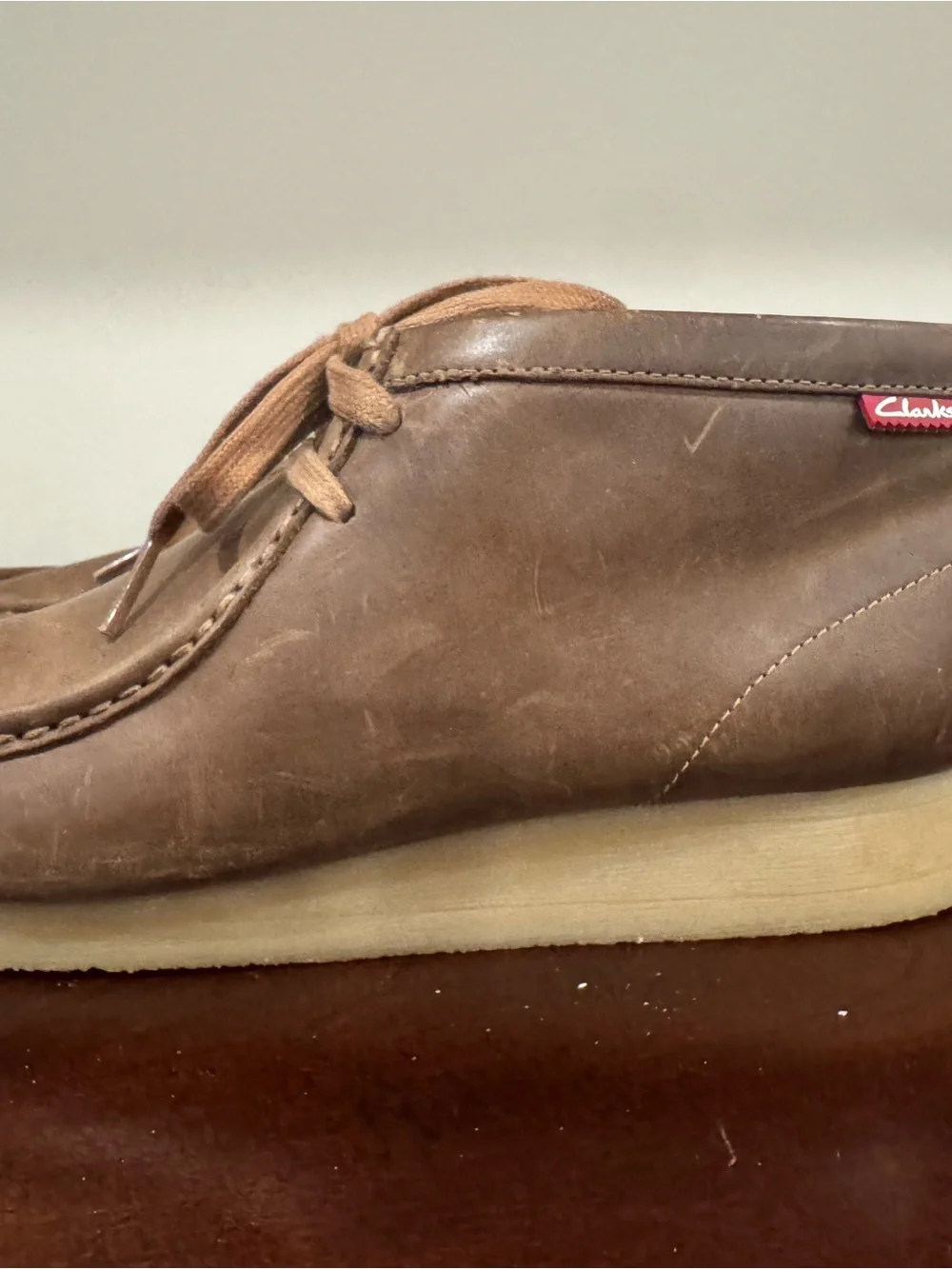 Clarks Stinson Men’s Hi chukka boot in beeswax brown leather Size 12